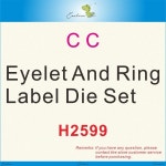 라벨기 아일렛 및 링 라벨 다이 세트 새로운 금속 절단 스탬프 DIY 금형 스크랩북 컷 공예 H2599 : 플러스총판