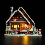 MOC 건설 레트로 하우스 스키 로지 빌딩 블록, 벽돌 조립 모델 DIY 장난감, 어린이 생일 선물 세트, 2187 개 : 한강무역상사29