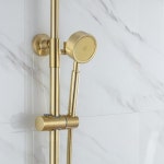 홈호텔 브러시드 골드 과급 휴대용 샤워 스테인레스 스틸 목욕 라이트 럭셔리 : 하이퍼테크상사