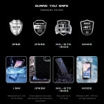 NFC 견고한 포함 전화 스마트 IP68 IP69K 4800MAH 핸드폰 방수 IIIF150 4GB HD 32GB H2022 배터리 Black swan For Russia Area... 