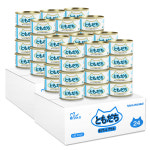도모다찌 고양이캔 고양이간식 참치+게살, 80g, 48개 : 멍멍스타