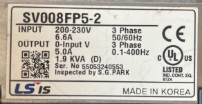 LS인버터, SV008iG5A-2/4, SV008FP5-2 판매 : FrstDrim