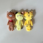 [NO678] (당일발송)유키오 마스코트 키홀더 인형 키링 동물 시리즈 고양이 강아지 호랑이 : 키친몰
