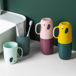 코끼리 양치컵 휴대용 여행용 어린이집 유치원 초등학교 양치컵세트 치약 칫솔 보관 : 썬라이즈마켓