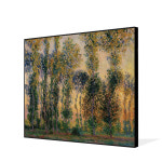모네 - 해뜰무렵 지베르니의 포플러 Poplars at Giverny 356x279mm, 모던프레임 캔버스액자 : 더벨라-홈갤러리