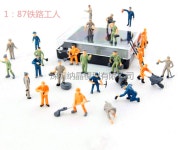 양동이 사다리 열차 철도 피규어, 선박 87 미니어처, 노동자 피규어 그려진 있는 식탕 : 선 경 마 켓