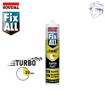 [픽스올 터보] 20분 경화시작 초속경 접착 실리콘 수달 FIXALL TURBO 백색 : 톱스타스토어