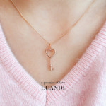 하트 행운의 열쇠 팬던트 목걸이 : 루앤디주얼리