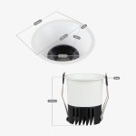 LED COB 일체형 에코 미랑 다운라이트 플리커프리 타공55mm 8W 매립등 조명 : 셀인테리어