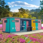 임시 야외 화장실 공원 공사장 캠핑 샤워실 컨테이너 간이 조립식 하우스 A : 비투비직구