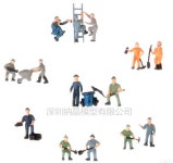 양동이 사다리 열차 철도 피규어, 선박 87 미니어처, 노동자 피규어 그려진 있는 식탕 : 선 경 마 켓