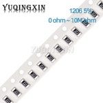 1206 5 SMD 저항기, 0R - 10M 1/4W 0 1 10 100 150 220 330 ohm 1K 2 2K 4 7K 10K 100K 1R 10R 100R 150R 220R : 웨스트언더7