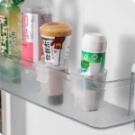 냉장고 포켓 선반 사이드 정리 꽂이 소스병 수납 2P 세트 (A1287) : 용천삼리