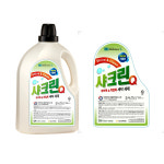 1+1 샤크린Q4L 알칼리 세탁 세제 기름때 얼룩 수건 세정제 작업복 정비복 클리너 제거 : 또죠
