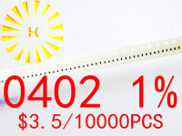 0402 1 칩 저항기, 0 1 91R 1R 10M, 1/16W SMD 저항기 x 10000PCs : 글로리42