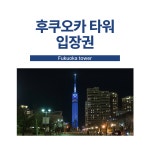 후쿠오카 타워 입장권 / e바우처 발송 : 오마이호텔앤코