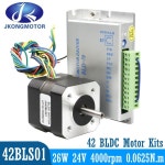 42BLS01 42mm BLDC 모터 24V 1.8A 브러시리스 전기 4000rpm 고토크 26W 산업용 DIY 3 상 소형 : 한라산인터네셔널13