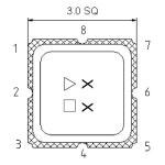 SAW 필터, TA0375A, 1330MHz, 1326 1334MHz, TST 3X3, 구매 전 문의 : 글로리40