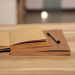 크라프트 드로잉노트 스케치 캘리그라피 무지 노트 수작업제본 기본(13x19) 66매 : 그로우그로우