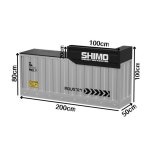 업소용 계산대 헬스장 100x50x100cm 접수대 안내데스크 의류 카운터 좌측 빈티지 커스텀 컬러 로고 사이즈 지원 80 50 100 : 바로픽1