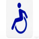 장애인 표지판 장애인주차표지판 장애인표지판벽부 장애인화장실표지판 : 반달부인