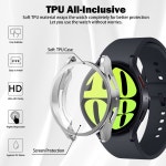 갤럭시 워치 6 40mm 44mm용 보호 화면 소프트 올라운드 보호기 TPU 케이스 커버 40mm용 : sellsell45