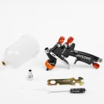 깍지 탱크 가죽 장난감 플라스틱 에어 스프레이건 미니 페인트 1.2mm 250CC : 에이치앤제이익스프레스050