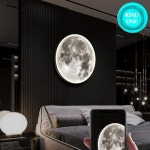 달무드등 아이방 행성 화이트 인테리어 우주무드등 LED 13개 1 월면등-직경24CM-난광 : 더블로이스토어