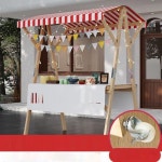 노점 전시대 야외 야시장 노점차 행사 이동식 접이식 마켓 오픈 원목 1 무늬와 색깔 : 아지트플로우