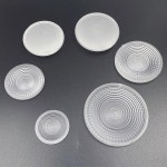 60pcs 36 45 50 55 58 70 MM 전등 갓 COB LED 스포트라이트 통 셀링 램프 흩어져있는 빛 커버 플라스틱 반월 상 연골 렌즈 : 원드러스