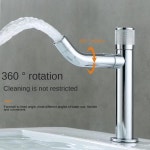 워시 대야 싱글 콜드 수도꼭지 홀 회전 가능 테이블 가정용 욕실 : 하루코퍼레이션9