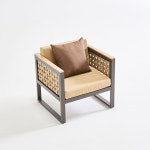 PNP H-A990 테라스 카페 1인 소파 1color 야외 테라스 쇼파 프레임 펜션 정원 : 헤니스