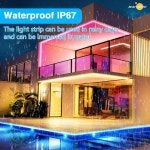 태양열/USB LED 스트립 조명 야외 5050 LED 조명 태양 광 발전 RGB LED 조명 IP67 방수 홈 조명 정원 결혼식 : 웅스 샵