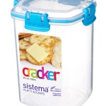 데몰 크래커 보관용기 중 블루 야채 수납 식품 통 김밥재료 : 한가람도매