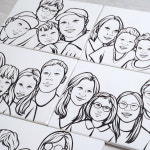 셀프 DIY 3인이상 가족 팝아트초상화 그리기 팝아트키트 : 토리앤드로잉