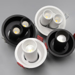 EJ 3인치 4인치 실린더 2구 다운라이트 인테리어 조명 COB 매입등 : EJ Lighting