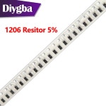 100 개/몫 1206 5 SMD 저항기 0R ~ 10M 1/4W 1K 2 2K 10K 100K 1R 10R 100R 150R 220R 330R 1M 0 1 10 150 220 : 글로리41