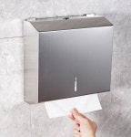 스텐 핸드타올 거치대 케이스 타올기 종이타올 벽걸이 페이퍼타올기 하단 거울뒤 업소 레이스 펀칭 핏 : 엑티브글로픽