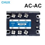 CHUX 3 3 상 솔리드 스테이트 릴레이, 3 SSR AC 제어, AC 70-280VAC ~ 90-480VAC, 10A, 25A, 40A, 60A, 80A, 100A, 120A, : 사오에이엔티