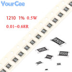1210 SMD 저항기 1 , 0 5W, 01 02, 022, 3, 033, 047, 5, 056, 068, 1, 2, 22, 33, 47, 56, 68 옴, 50 : 글로리43