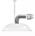 투명 후드덕트 주방 식당 사각 플라스틱 배기 연기 흡입 팬 : 무브투코리아