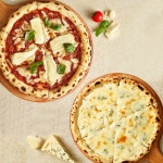 애슐리 화덕피자 2종 4판(마르게리따2+고르곤졸라2) : 애슐리 홈스토랑