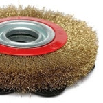 스틸 벤치 브러쉬 황동 와이어 브러시 125MM 스테인레스 라운드 그라인더 1PC 도금 : Chillbuy3