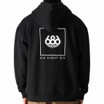686 넉아웃스크립트 프리미엄 집업후드 블랙 2425 686 Knockout Script Premium Heavyweight Zip Hoody Black : 팝스노우보드