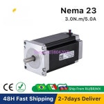 CNC 조각 밀링 머신 Cloudray Nema23 스텝퍼 모터, 3D 프린터용 4-리드 케이블, 57mm, 2 상, 300Ncm, 5A 스텝퍼 모터 : 사오엠테크