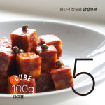 평산댁 참숯불 닭발큐브100g x 5개 : 평산댁 참숯불 닭발