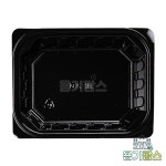 사각 반찬 PET 용기 1815 (대) JH204 검정 - 600세트 : 용기팜스