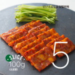 평산댁 참숯불 닭발편육100g x 5개 (슬라이스) : 평산댁 참숯불 닭발