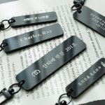 하이그로시 블랙 아크릴 키링 小 中 大 : DF-디에프