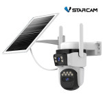 듀얼렌즈 태양광 충전 무선 실외CCTV IP카메라 브이스타캠 V400B 3일무료 클라우드저장 실시간 추적감시 5G 와이파이 : 위드앤올